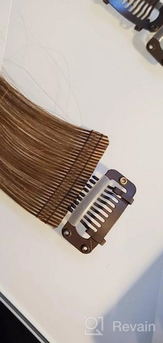 img 1 attached to Big Kizzy Brown No Sew Clip In Hair Extension Kit - Convert Tape Or Wefted Extensions Into Reusable Clip-Ins Fast & Easy! review by Shannon Myers