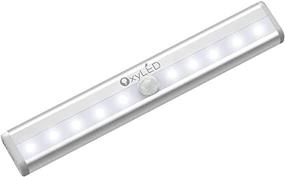 img 4 attached to OxyLED Motion Sensor Lights - Battery Operated Under Cabinet And Closet Lighting With 10 LED Bulbs, Wireless Stick-On Design For Safe Navigation On Stairs And Wardrobe Illumination (1 Pack)
