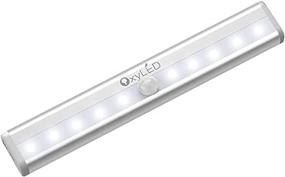 img 2 attached to OxyLED Motion Sensor Lights - Battery Operated Under Cabinet And Closet Lighting With 10 LED Bulbs, Wireless Stick-On Design For Safe Navigation On Stairs And Wardrobe Illumination (1 Pack)