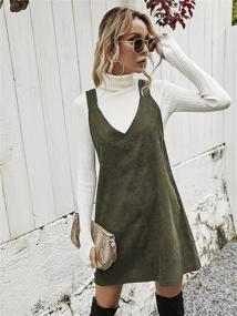 img 2 attached to Milumia Corduroy Overall Sleeveless Pinafore Women's Clothing ~ Jumpsuits, Rompers & Overalls