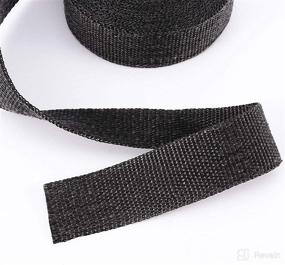 img 1 attached to 🔥 ZOENHOU 2 Rolls - 2 Inch x 50 Feet Fiberglass Exhaust Heat Wrap with 20 Stainless Ties - Black Insulating Tape for Machine Manifold and Exhaust Pipes