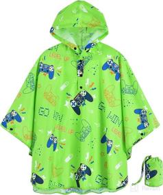 img 4 attached to 🌧️ High-quality Lightweight Kids Rain Poncho: Reusable & Waterproof Boys Raincoat for Toddlers