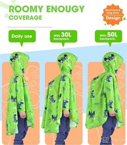 img 3 attached to 🌧️ High-quality Lightweight Kids Rain Poncho: Reusable & Waterproof Boys Raincoat for Toddlers