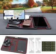 fonedisk anti-slip phone pad for 4-in-1 car, 360°rotation dash phone holder mat for cell phone, gps, sunglasses, keychains, coins & more – compatible with all smartphones logo