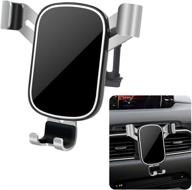 📱 lunqin car phone holder for mazda cx-5 2017-2022 | big phone case friendly | auto accessories navigation bracket | interior decoration mobile cell mirror phone mount logo