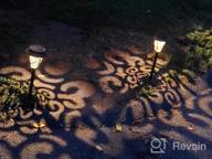 картинка 1 прикреплена к отзыву 6 Пакет Солнечных Садовых Огней Наружных Декоративных 15 Люмен Металлических Путь Водонепроницаемых Теплых Белых Земельных Освещений Для Газона Двора Патио Тропинки Декор - LeiDrail от Jerry Leon