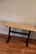 img 1 attached to FLEXIMOUNTS Height Adjustable Work Table With Crank Handle Rubberwood Work Bench For Garage Shop Home Workbench Lift Range From 29.5 To 44.1 Inch review by Christopher Penn