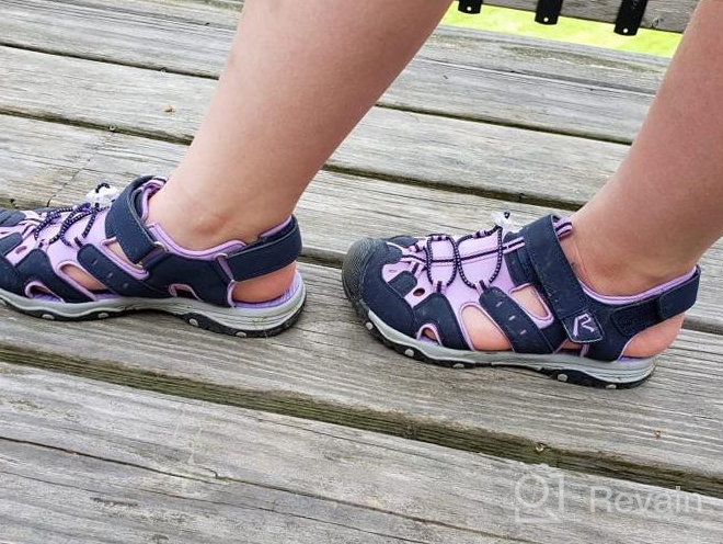 img 1 attached to 👟 Closed Toe Outdoor Athletic Boys' Sandals by RUNSIDE Shoes review by David Flores