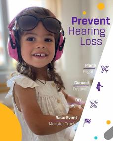 img 3 attached to Kid'S Hearing Protection Earmuffs - Noise Canceling Headphones For Autism - Sound-Blocking Ear Defenders For Children Aged 3-16 Years - 20DB NNR
