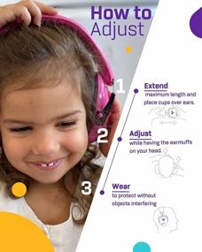 img 1 attached to Kid'S Hearing Protection Earmuffs - Noise Canceling Headphones For Autism - Sound-Blocking Ear Defenders For Children Aged 3-16 Years - 20DB NNR