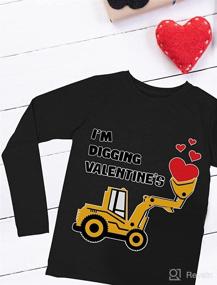 img 1 attached to ❤️ Valentine's Long Sleeve T-Shirt for Toddler Tractor Lovers – A Perfect Gift!