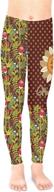 pattycandy tomato orange winter leggings girls' clothing : leggings logo