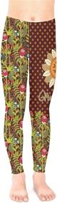 img 3 attached to PattyCandy Tomato Orange Winter Leggings Girls' Clothing : Leggings