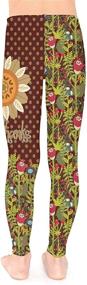 img 2 attached to PattyCandy Tomato Orange Winter Leggings Girls' Clothing : Leggings