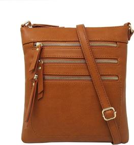 img 4 attached to Solene WU093 Tan Women's Handbags & Wallets ~ Crossbody Bags