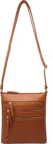 img 3 attached to Solene WU093 Tan Women's Handbags & Wallets ~ Crossbody Bags