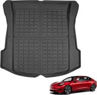 🚘 basenor all-protection heavy duty rear trunk liner for tesla model 3 (2016-2022) gen 2 - cargo mat логотип