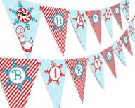 winter wonderland birthday banner pennant logo