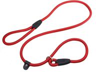 🐾 red slip leash for large, medium & small dogs - durable anti slip dog lead for no pulling pet training logo