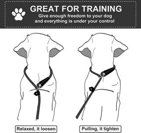 img 3 attached to 🐾 Red Slip Leash for Large, Medium & Small Dogs - Durable Anti Slip Dog Lead for No Pulling Pet Training