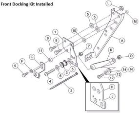 img 1 attached to Harley Davidson Touring Road King Street Glide Electra Glide Road Glide 1997-2008 Docking Hardware Kit - Compatible with Detachables