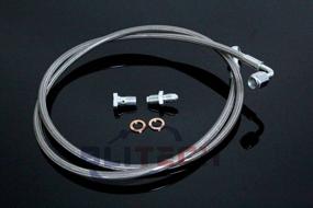 img 2 attached to Braided Clutch Cable Upgrade For 1993-1998 Supra: Compatible With Master To Slave Cylinder