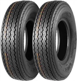 img 4 attached to MaxAuto Set Of 2 4.80-8 Highway Boat Motorcycle Trailer Tires 4.80X8 6PR Load Range C, Tubeless