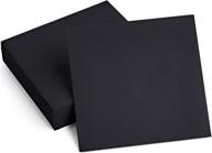 premium 100 linen-feel colored paper napkins in elegant black - cloth-like softness and absorbency. perfect for kitchen, party, wedding, dinner, or any occasion. (pack of 100) логотип