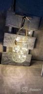 img 1 attached to Set Of 2 Brown Mason Jar Wall Sconces With LED Fairy Lights & 6-Hour Timer review by Robert Decamps