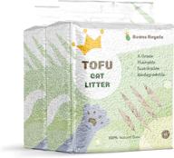 🐱 12l beans royale tofu cat litter pack - clumping kitty litter with flushable pea fiber - 100% natural, dust free, odor control - low tracking lightweight logo