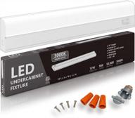 эффективное проводное светодиодное освещение под шкафом: регулируемая яркость, широкий корпус и долговечное металлическое основание логотип