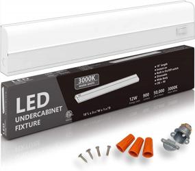 img 4 attached to Efficient Hardwired LED Under Cabinet Lighting: Dimmable, Wide Body Design, And Long-Lasting Metal Base