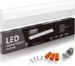 efficient hardwired led under cabinet lighting: dimmable, wide body design, and long-lasting metal base logo