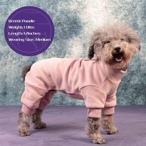 img 3 attached to Cyeollo Dog Pajamas - Turtleneck Thermal Dog Onesie - Fleece Stretchy Jumpsuits - Lightweight Dog Clothes - Doggie Winter Outfits for Small Medium Large Dogs