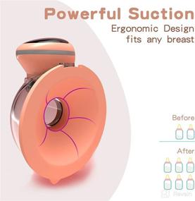 img 1 attached to Wearable Electric Breast Pump - Touchscreen LCD Display with Hands-Free Operation, 3 Modes &amp; 9 Levels, Rechargeable &amp; Spill-Proof Design, Low Noise &amp; Pain-Free Breast Pump (19/21/24 mm Flange)