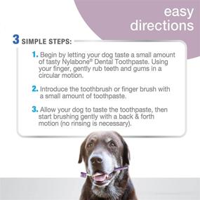 img 2 attached to Nylabone Advanced Oral Care Senior Dog Dental Kit with Bacon Flavor - 3 Count