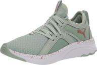 puma womens softride running green copper women's shoes : athletic logo