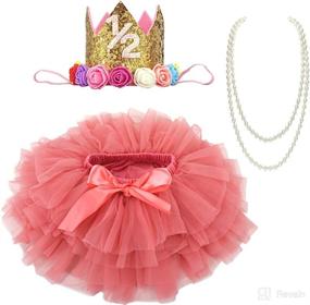 img 4 attached to BGFKS Girls Cotton Diaper Birthday Apparel & Accessories Baby Girls ~ Clothing