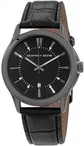 img 1 attached to Geoffrey Beene Quartz Gunmetal Dial Men'S Watch GB8070GU