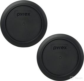 img 1 attached to 🍽️ Pyrex 7200-PC Black Round Plastic Food Storage Replacement Lids - 2 Pack: Ultimate Kitchen Necessity for Perfect Food Preservation Now Available!