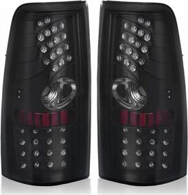 img 4 attached to Black Smoke LED Tail Lights For 1999-2006 Chevy Silverado & GMC Sierra FLEETSIDE Models - AUTOSAVER88 Replacement Assembly