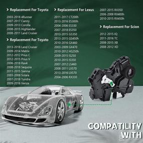 img 2 attached to 🔒 Toyota 4Runner, Camry, Tundra Door Lock Actuator Motor | Front Right Passenger Side | Compatible with Lexus ES350, GS350, LS460, Scion tC | Replaces# 69030-06200, 69030-0C050, 69030-42230