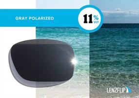 img 3 attached to Линзы LenzFlip, совместимые с солнцезащитными очками Rayban RB4181 Сменные поляризованные линзы - Изготовлено в США