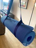 img 1 attached to Non Slip Yoga Mat For Men & Women 1/3 Inch Thick Exercise Mat With Carrying Strap - Perfect For Home Gym Pilates & Yoga Workouts. review by Jason Adams