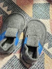 img 5 attached to STQ Kids Toddler Slippers: Warm, Lightweight Sock Shoes in Blue - Size US 5