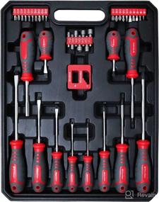 img 4 attached to 40pcs Professional Magnetic Screwdriver Set with Case - Slotted, Phillips, and Torx Mini Precision Nut Screwdrivers for Home Improvement, Craft, and Repair