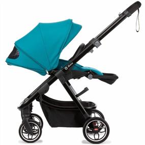 img 1 attached to Diono Excurze Baby, Infant, Toddler Stroller, Perfect City Travel System Stroller And Car Seat Compatible, Adaptors Included Compact Fold, Narrow Ride, XL Storage Basket, Blue Turquoise