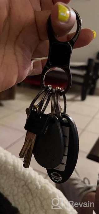 img 1 attached to Idakekiy Key Chain Quick Release Spring With 4 Key Rings Heavy Duty Car Keychain Organizer For Men And Women review by Jorge Kumar