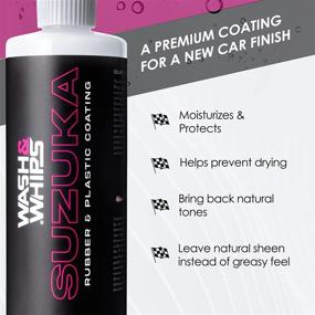 img 2 attached to Suzuka Rubber and Plastic Coating: Bring Out the Shine and Polish, Protect, and Moisturize Car Vinyl & Trims – 16 fl oz