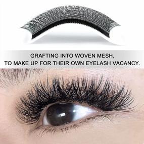 img 2 attached to Y Lashes Extensions Premade Fans D Curl .05 MIX8-15Mm Pre Fanned Volume Lash Extensions .05 .07 Single 8-15Mm Mixed 8-15Mm C/D Curl Y Shape Eyelash Extensions Supplies By QUEWEL(0.05 D MIX8-15Mm)